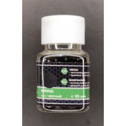 Силіконова наживка, плаваюча, в діпі, EOS, Кулька, 10мм, 25шт/уп, Краб, чорний